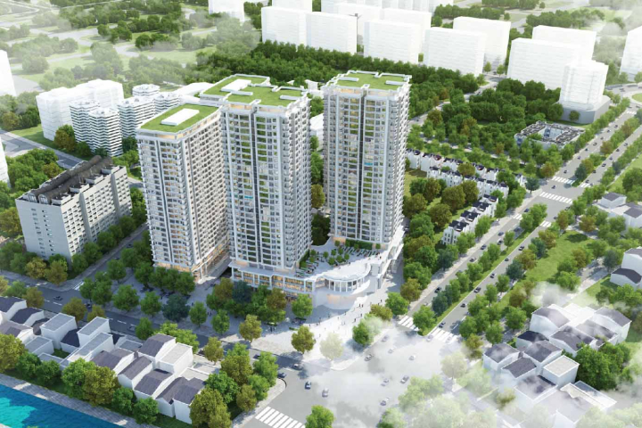 Tòa nhà căn hộ CT2 – Iris Garden